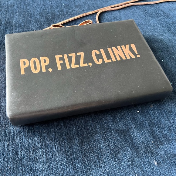 Kate Spade Pop Fizz Clink Hard Sided Clutch Sling Bag Novelty 3D - Picture 4 of 7